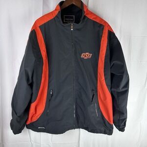 Oklahoma State Cowboys OSU Holloway Size Large Full Zip Jacket Breathable Vented